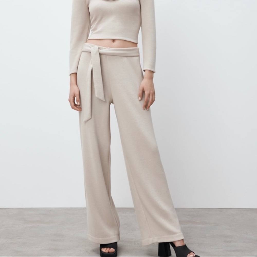 Zara tied cotton pants